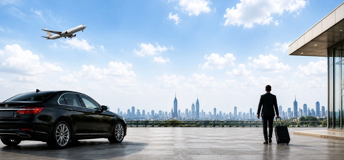 Private airport transfer arranged for arrival